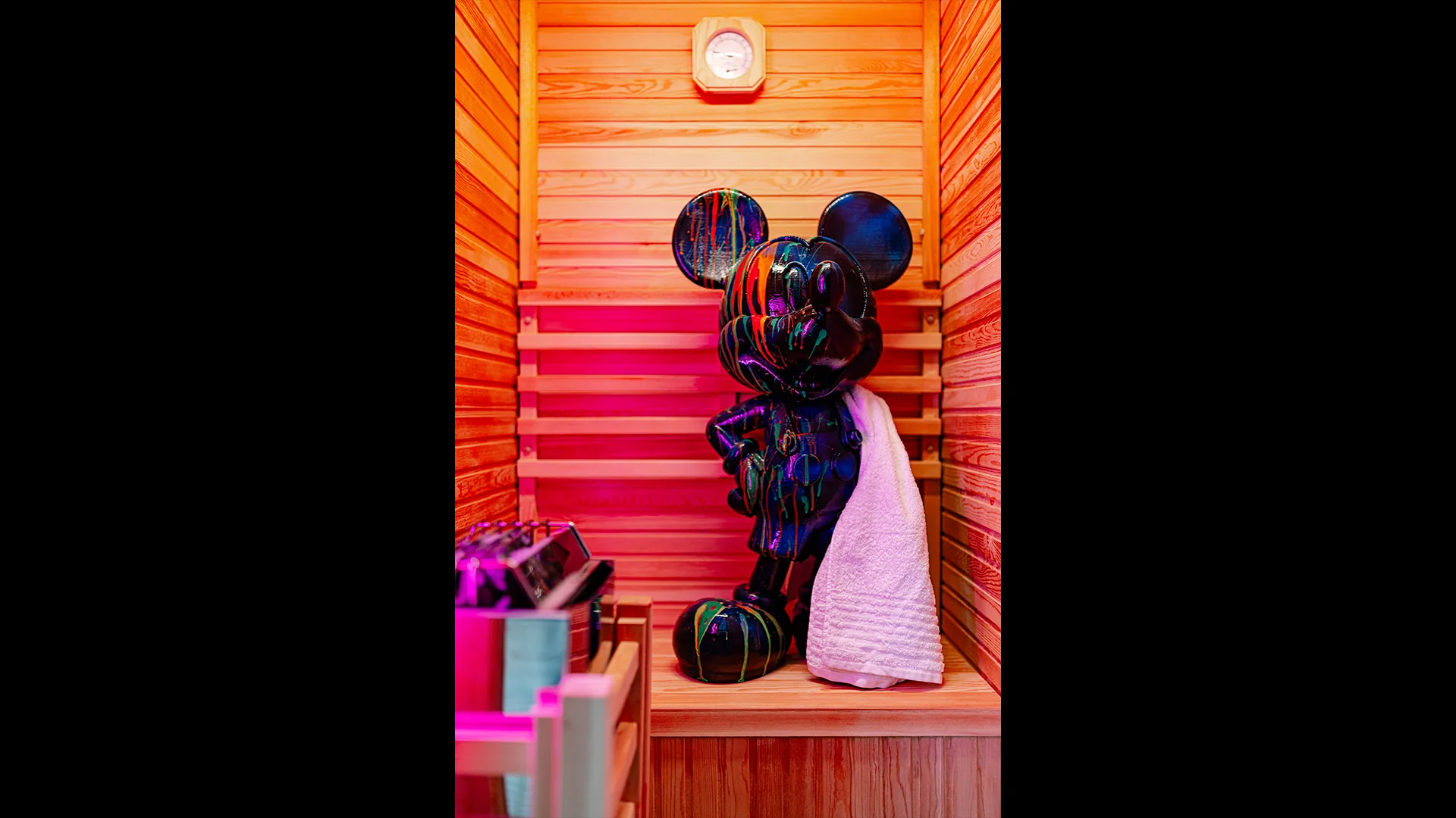 Detail of the sauna at Rauchhof